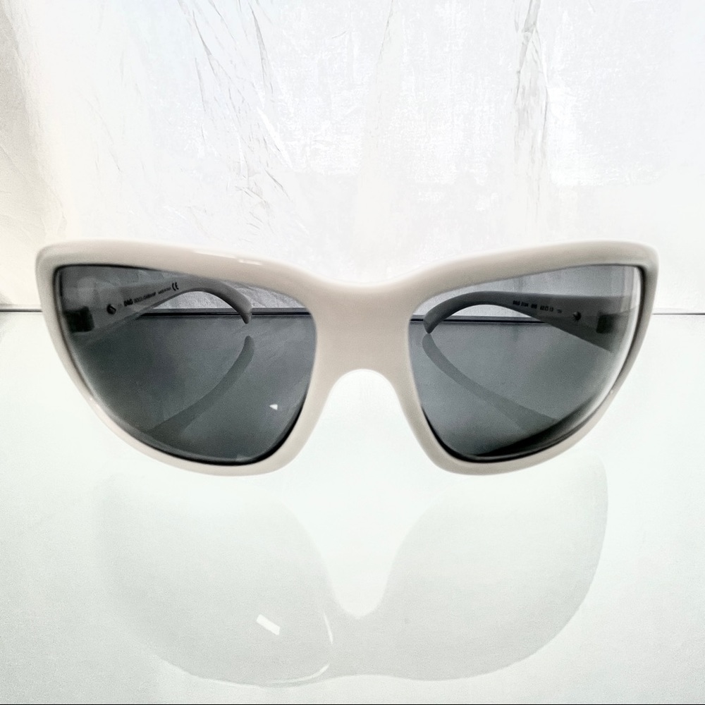 Dolce & Gabbana White Sunglasses and Case